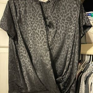 Silk black blouse